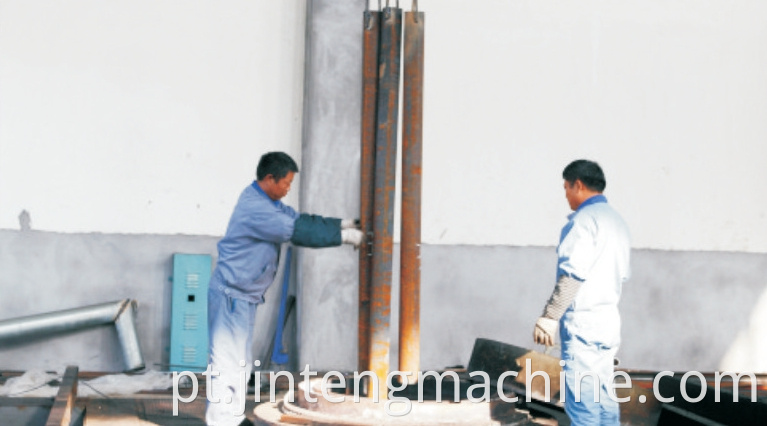 Conical twin screw barrel for PVC pipe extruder